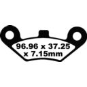 Klocki hamulcowe EBC TT CARBON CF MOTO CF500
