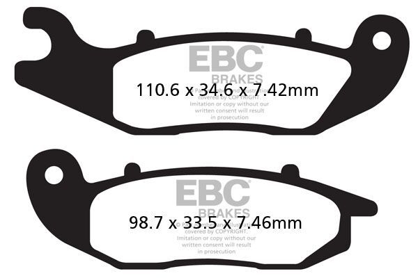 Klocki hamulcowe EBC TT CARBON AJP PR3