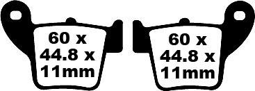 Klocki hamulcowe EBC TT CARBON FANTIC TX180E
