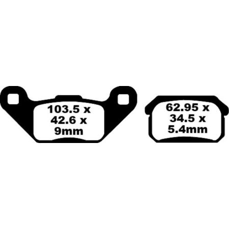 Klocki hamulcowe EBC TT CARBON CPI XS250