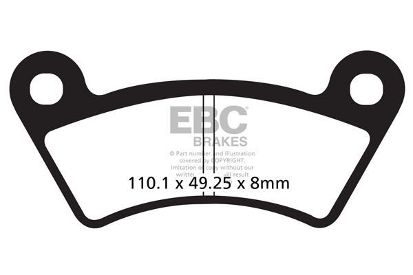 Klocki hamulcowe EBC TT CARBON QUADZILLA CUV300