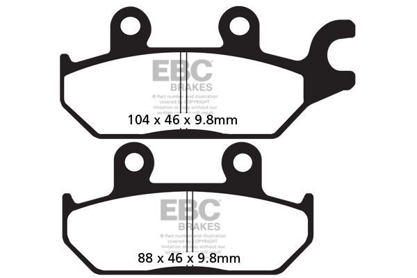 Klocki hamulcowe EBC TT CARBON CAN AM COMMANDER