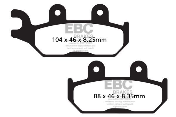 Klocki hamulcowe EBC TT CARBON CAN AM COMMANDER