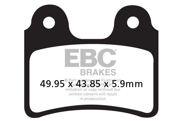 Klocki hamulcowe EBC TT CARBON BETA EVO125