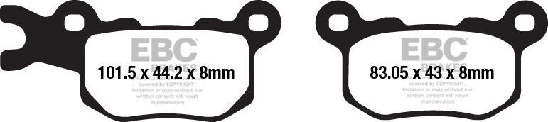 Klocki hamulcowe EBC TT CARBON CAN AM DEFENDER