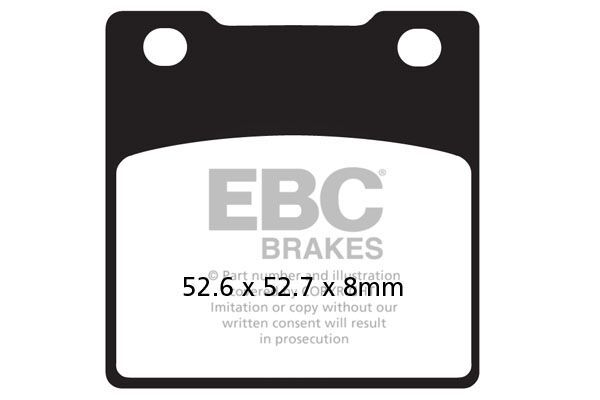 Klocki hamulcowe EBC V-PAD KAWASAKI Z250 ZX-12