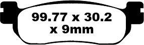Klocki hamulcowe EBC SFA YAMAHA VP250 YP250