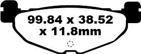 Klocki hamulcowe EBC SFA YAMAHA CP250