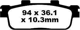 Klocki hamulcowe EBC SFA PEUGEOT LXR125