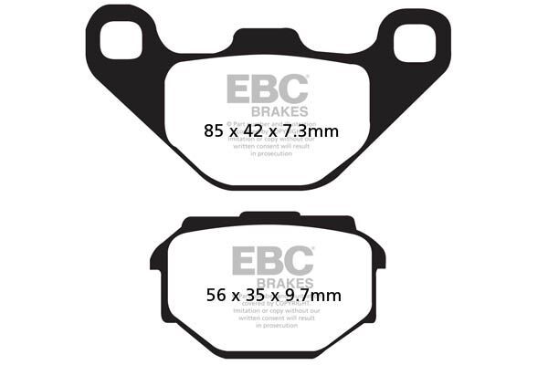 Klocki hamulcowe EBC SFA MALAGUTI F10 50