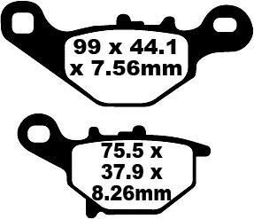 Klocki hamulcowe EBC SFA HH SUZUKI AN125