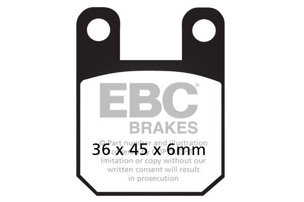 Klocki hamulcowe EBC SFA CARBON ITALJET MILLENIUM