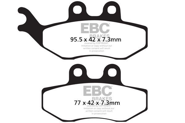 Klocki hamulcowe EBC SFA CARBON BENELLI VELVET