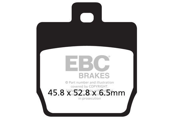 Klocki hamulcowe EBC SFA CARBON MBK EW50