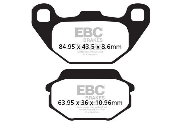 Klocki hamulcowe EBC SFA CARBON KYMCO AGILITY