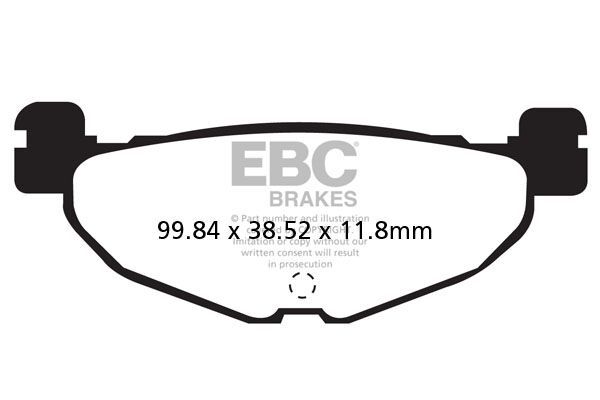 Klocki hamulcowe EBC SFA CARBON YAMAHA CP250 XP500