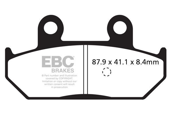 Klocki hamulcowe EBC SFA CARBON SUZUKI AN400 AN650
