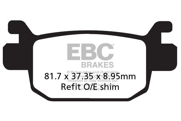 Klocki hamulcowe EBC SFA CARBON HONDA FES125