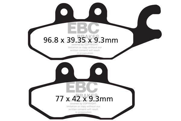 Klocki hamulcowe EBC SFA CARBON VESPA GTS300