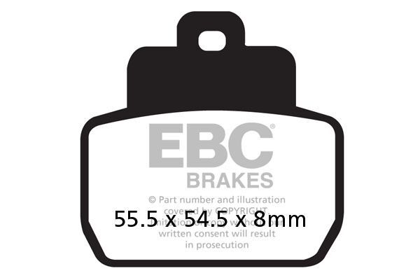 Klocki hamulcowe EBC SFA CARBON PIAGGIO BEVERLY X8