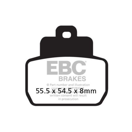 Klocki hamulcowe EBC SFA CARBON PIAGGIO BEVERLY X8