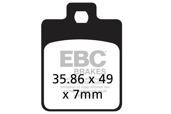 Klocki hamulcowe EBC SFA CARBON CPI GTR125 GTR50