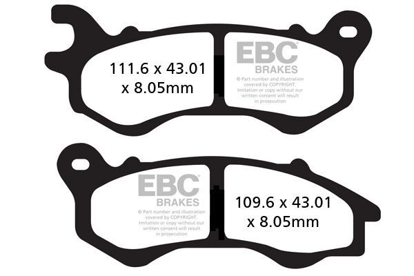 Klocki hamulcowe EBC SFA CARBON HONDA NSC50