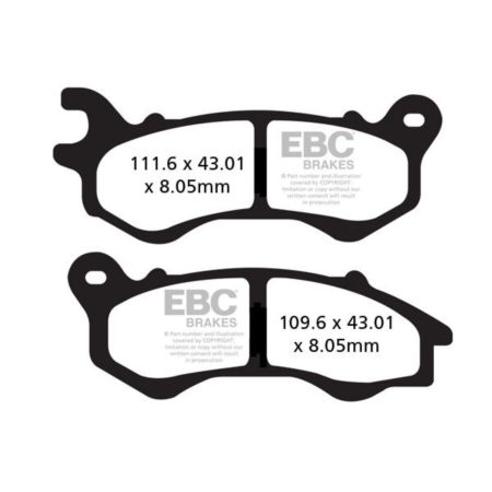 Klocki hamulcowe EBC SFA CARBON HONDA NSC50