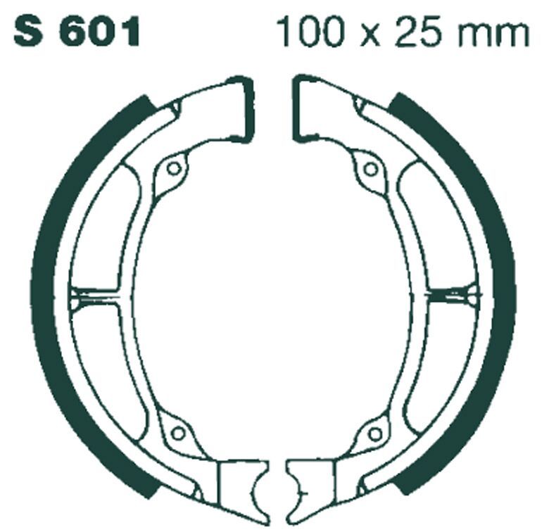 Szczęki hamulcowe EBC SUZUKI FZ50 TS50
