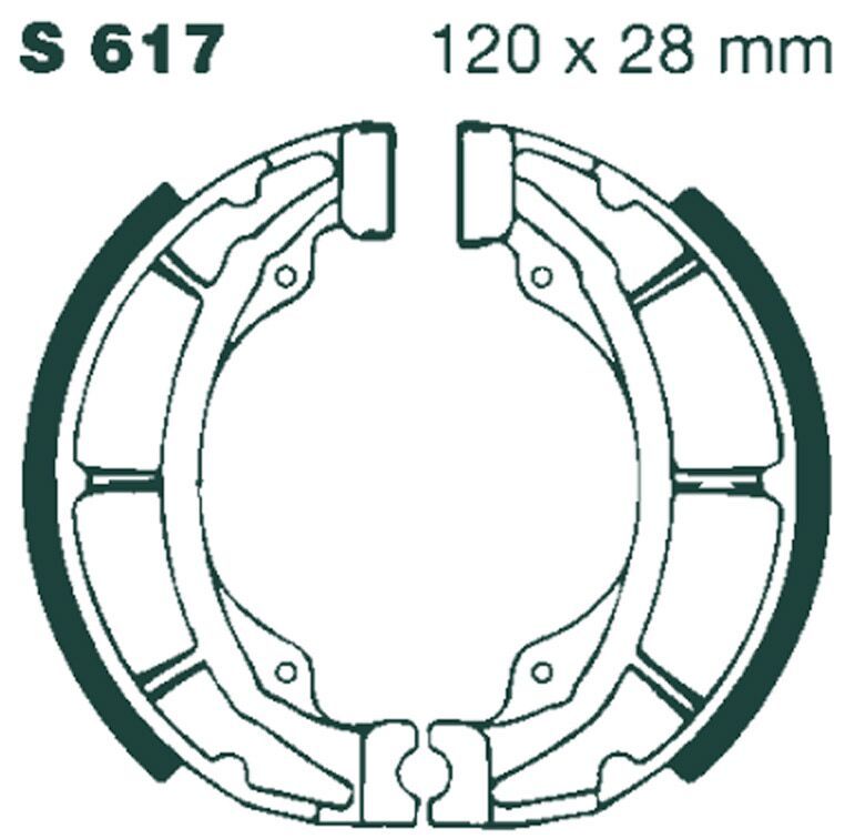Szczęki hamulcowe EBC SUZUKI RM100 TS50