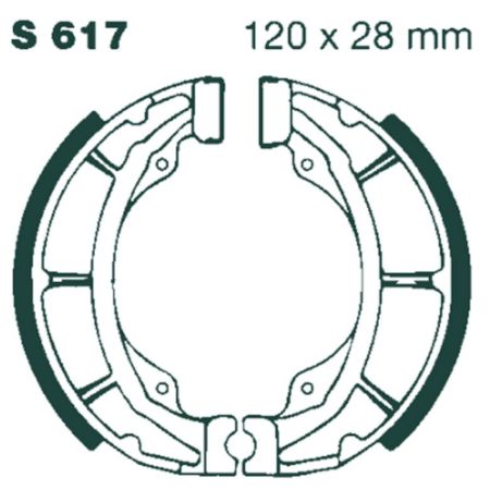 Szczęki hamulcowe EBC SUZUKI RM100 TS50