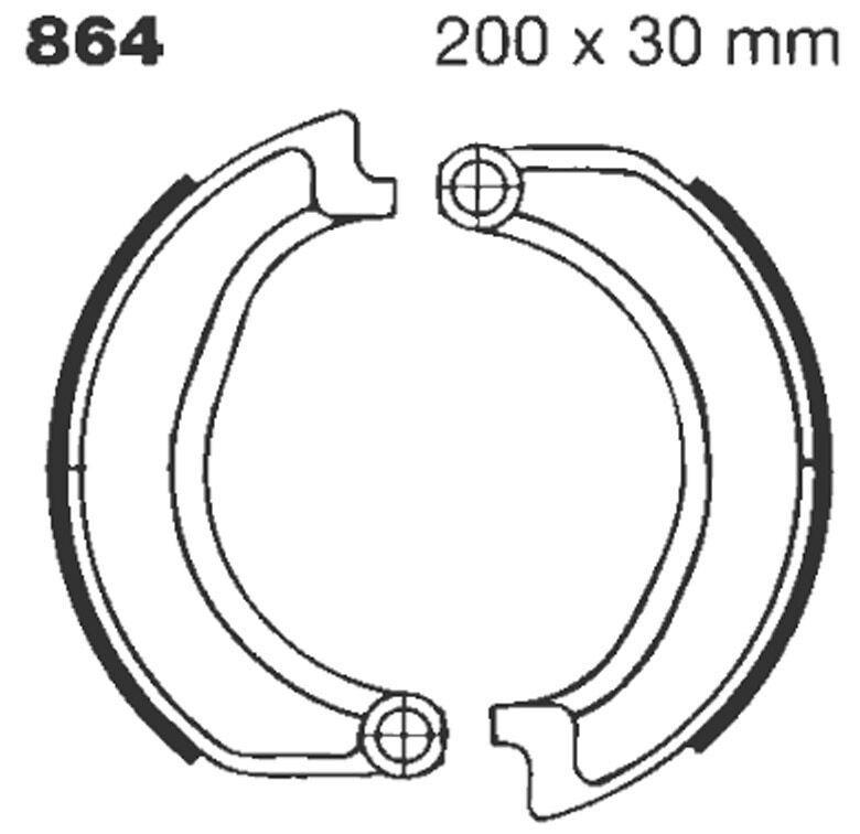 Szczęki hamulcowe EBC BMW R50 R60 R75 Szczęki hamulcowe EBC BMW R50 R60 R75