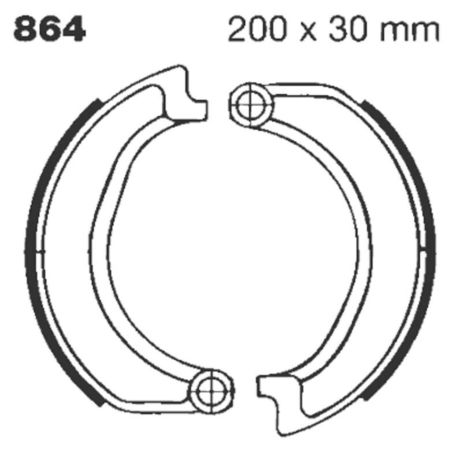 Szczęki hamulcowe EBC BMW R50 R60 R75