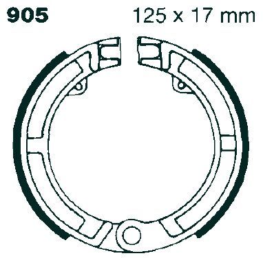Szczęki hamulcowe EBC PIAGGIO R50