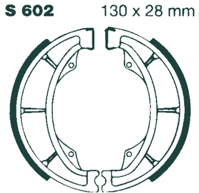 Szczęki hamulcowe EBC KAWASAKI KDX250 KE125 KLR600