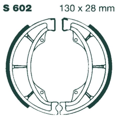 Szczęki hamulcowe EBC KAWASAKI KDX250 KE125 KLR600
