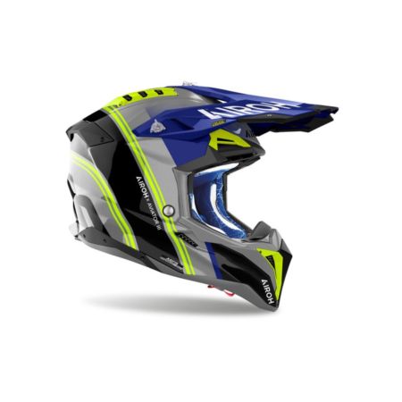 Kask AIROH AVIATOR 3 HIMA BLUE GLOSS szary L