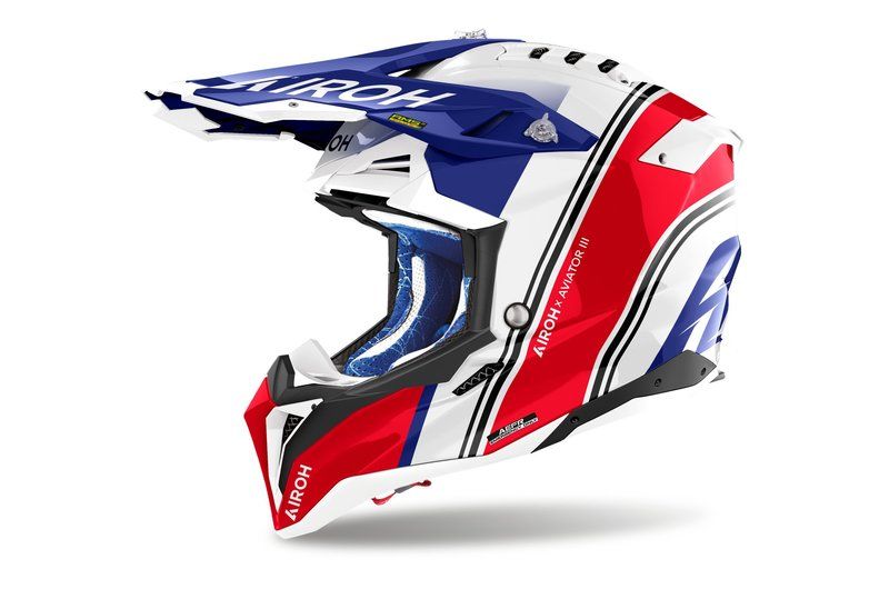 Kask AIROH AVIATOR 3 HIMA RED GLOSS XS