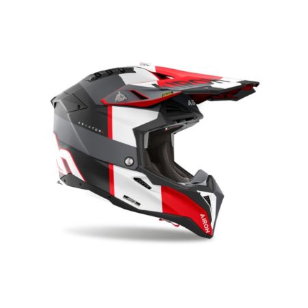 Kask AIROH AVIATOR 3 MONARCH GREY/RED MATT L