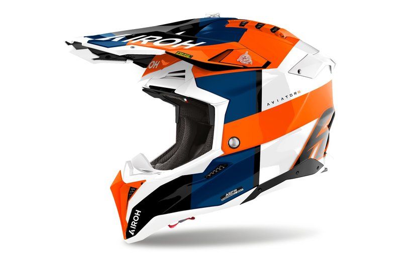 Kask AIROH AVIATOR 3 MONARCH ORANGE GLOSS S