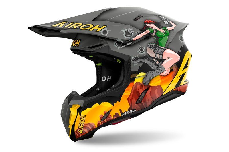 Kask AIROH TWIST 3 ADVENTURE MATT BLACK XS