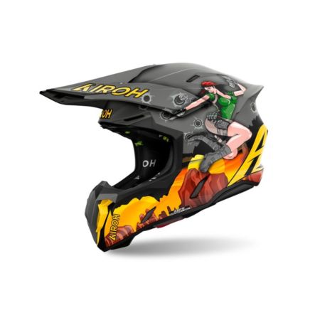 Kask AIROH TWIST 3 ADVENTURE MATT BLACK XS