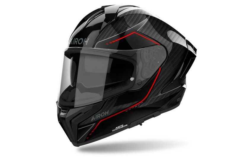 Kask AIROH MATRYX CARBON STYLISH GLOSS BLACK S
