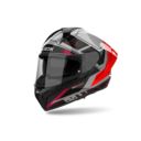 Kask AIROH MATRYX ROCKET RED FLUO GLOSS BLACK L