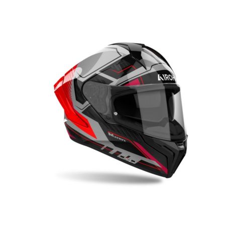 Kask AIROH MATRYX ROCKET RED FLUO GLOSS BLACK L
