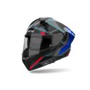Kask AIROH MATRYX ROCKET BLUE/RED GLOSS BLACK M