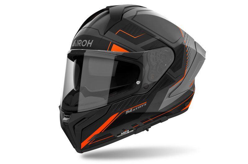 Kask AIROH MATRYX ROCKET ORANGE MATT BLACK XS