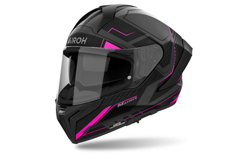 Kask AIROH MATRYX ROCKET PINK MATT BLACK S