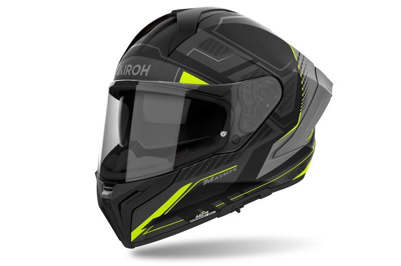 Kask AIROH MATRYX ROCKET YELLOW MATT BLACK S
