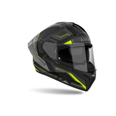 Kask AIROH MATRYX ROCKET YELLOW MATT BLACK 2XL